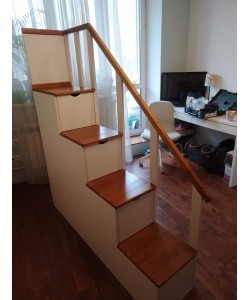 Лестница-комод для двухъярусной кровати